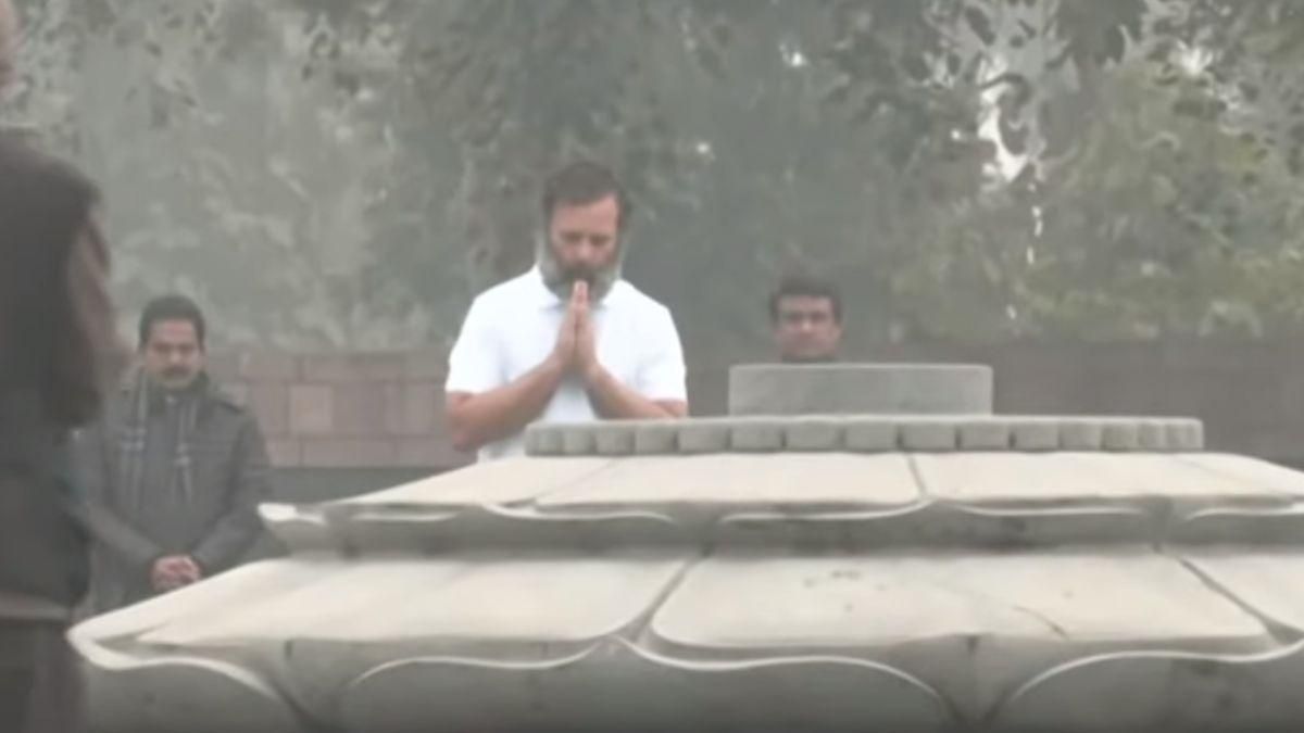 Rahul Gandhi pays tribute to Indira Gandhi and Rajiv Gandhi