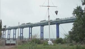 Tamil Nadu Pamban Port Rameswaram: Storm Warning Cage 3 mounted