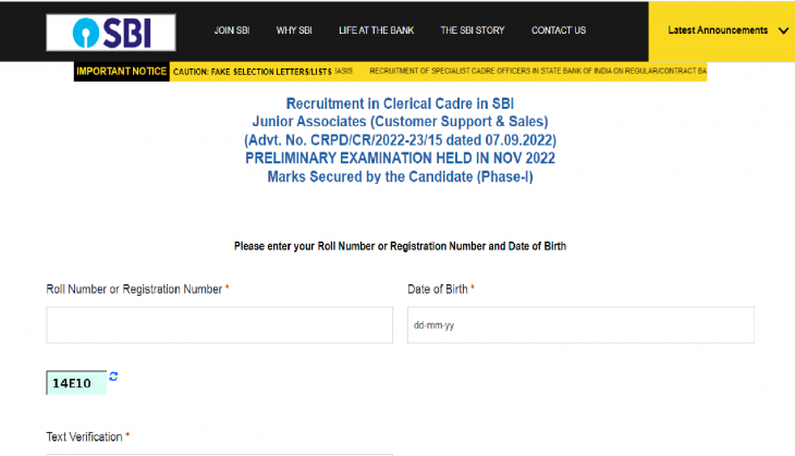 SBI Clerk Prelims Result 2022 Out; Direct Link, Important Details ...