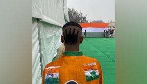 Congress 'hand' symbol hairstyle, costume grab attention in Bharat Jodo Yatra