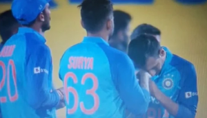 Watch: Chahal kisses SKY’s hand after his insane century in 3rd T20I