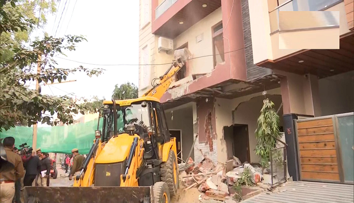 Rajasthan Question Paper Leak Case: Gehlot Govt demolishes part of Bhupendra Saran’s house [SEE PICS]