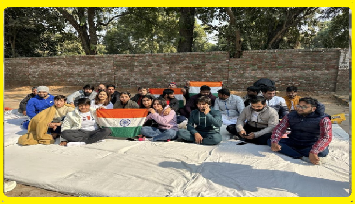 Ace wrestlers stage protest at Delhi’s Jantar Mantar against WFI’s ‘dictatorship’ [PICS]