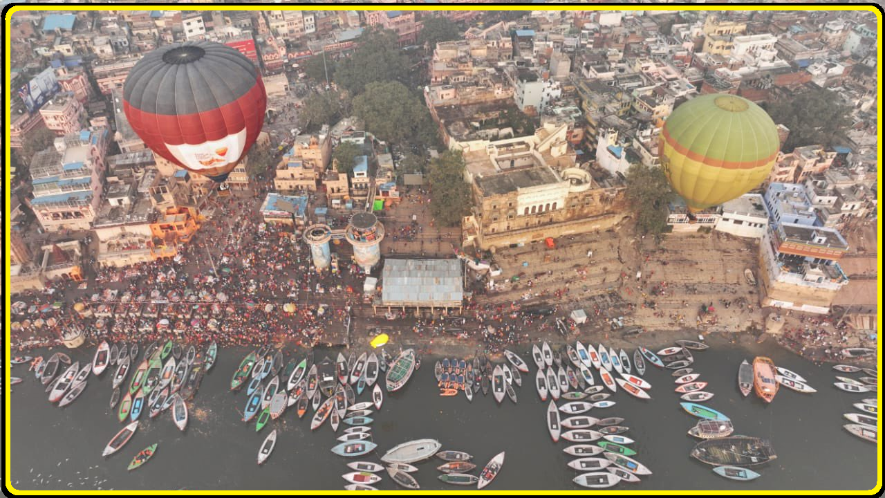 Glimpse of Varanasi’s hot air balloon festival