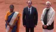 President Murmu, PM Modi welcome Egyptian president at Rashtrapati Bhavan