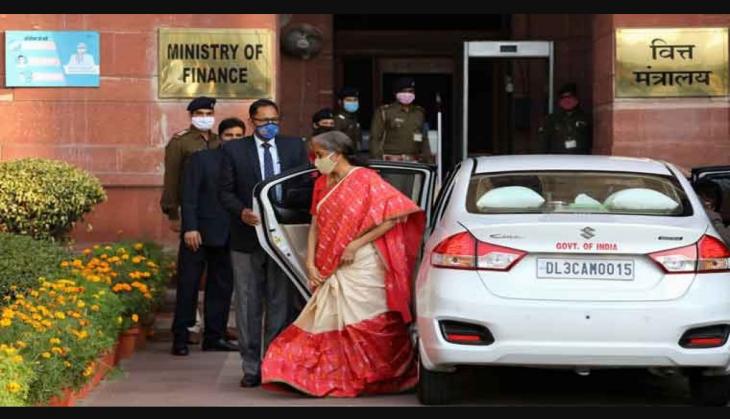Nirmala Sitharaman arrives at North Block ahead of Union Budget 2023 presenting today