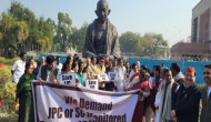 Opposition protests outside Parliament, demands JPC probe in Adani row