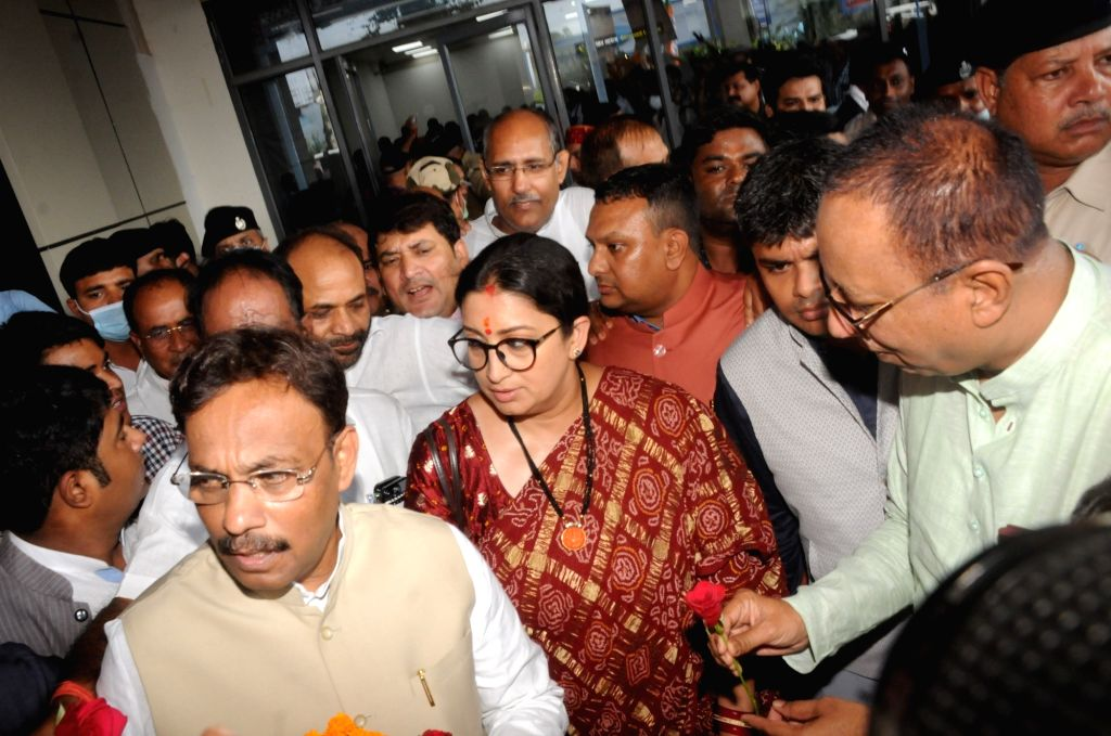 Smriti Irani arrives in Rajasthan’s Jodhpur for daughter's wedding