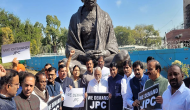 Opposition MPs protest in Parliament premises on Hindenberg-Adani row