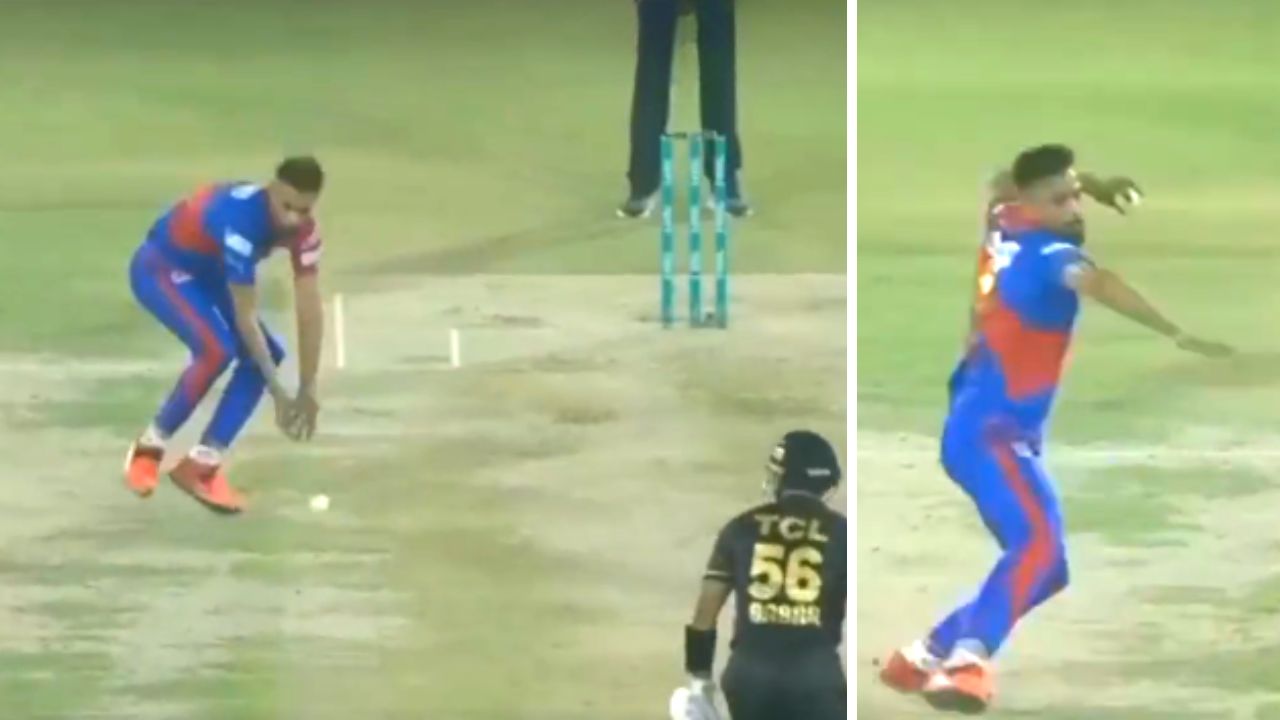 PSL Controversy Video: Mohammad Amir loses his temper after Babar Azam hits him for four