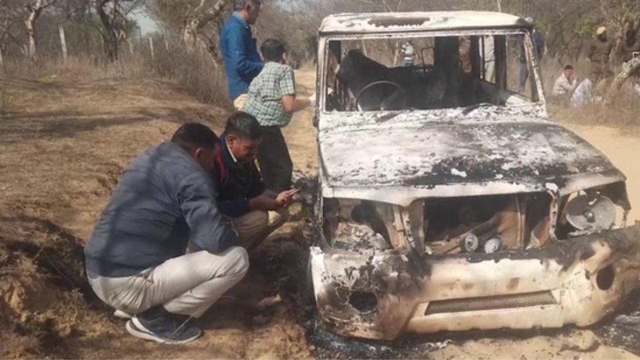 Haryana: 2 charred bodies found inside Bolero in Bhiwani