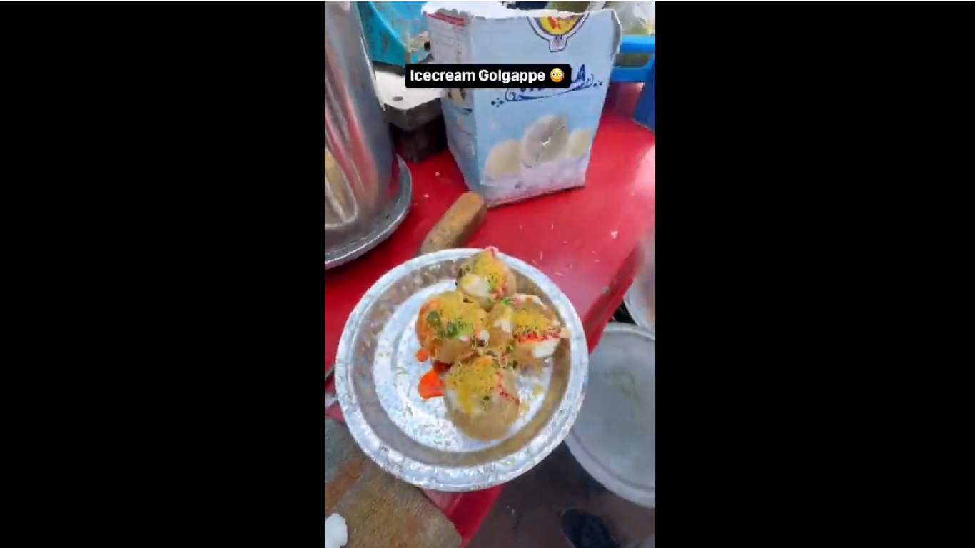 Like 2022’s Gulab Jamun Samosa, Ice Cream Pani Puri haunting internet in 2023; [WATCH]