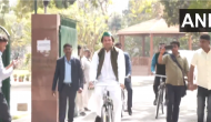 Watch Minister Tej Pratap rides bicycle after seeing late Mulayam Singh in a dream