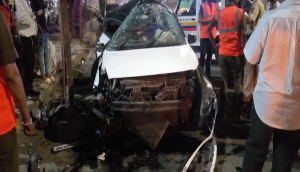Maharashtra: Youth killed, another injured after speeding car rams into electric pole
