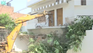 Umesh Pal Murder: Watch CM Yogi’s bulldozer demolishes Atiq Ahmad's aid house