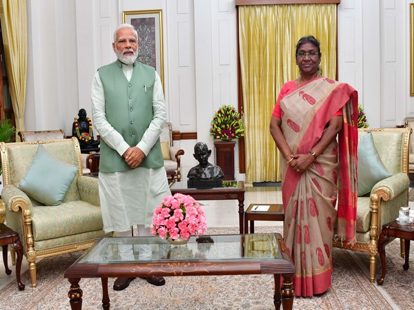 PM Modi pays courtesy visit to President Murmu at Rashtrapati Bhavan