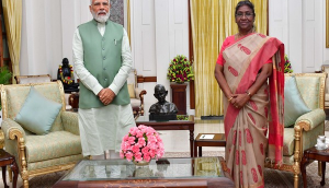 PM Modi pays courtesy visit to President Murmu at Rashtrapati Bhavan
