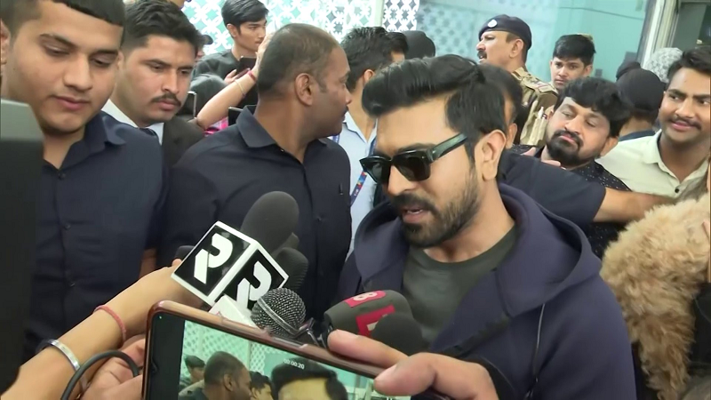 After Naatu Naatu's Oscar win, Ram Charan receives roaring welcome at Delhi airport