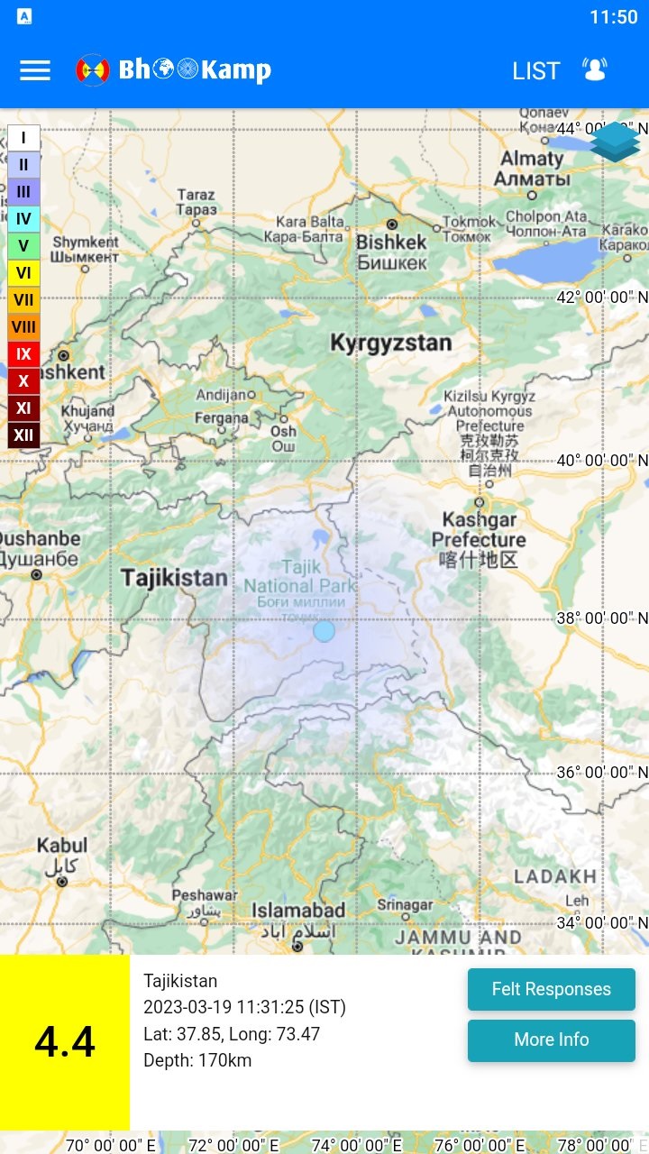 Earthquake of 4.4 magnitude hits Tajikistan