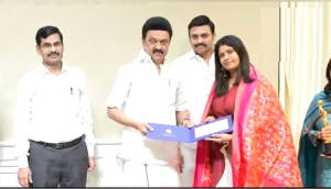 Tamil Nadu CM MK Stalin felicitates Oscar-winner The Elephant Whisperer's director Kartiki Gonsalves