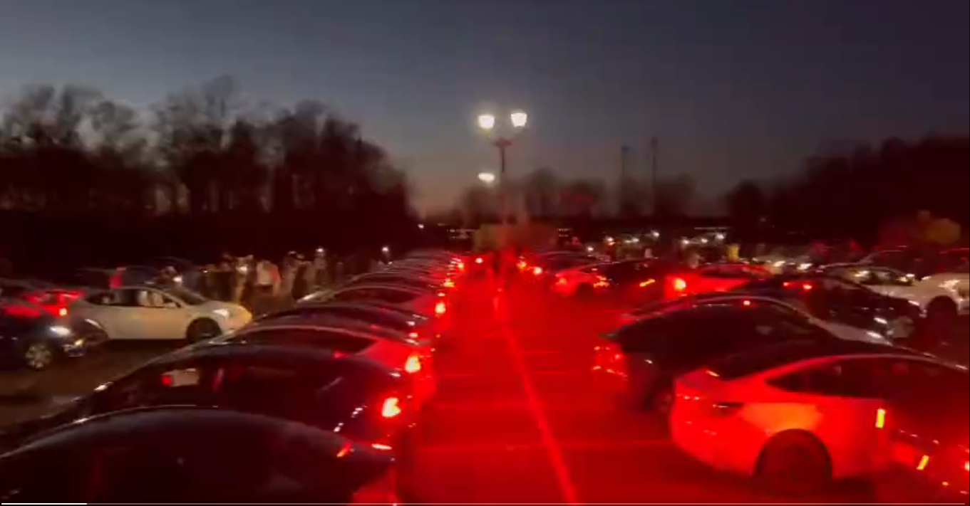 Wow: Tesla cars put up light show to RRR'S 'Naatu Naatu' [WATCH]