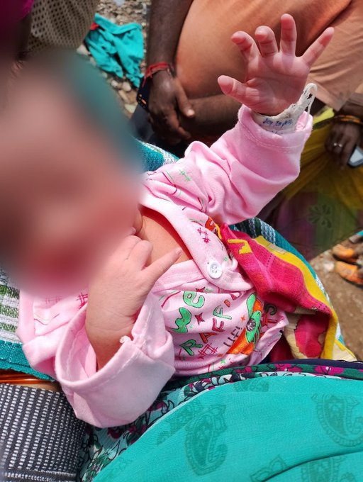 Delhi Shocker: Newborn girl rescued from garbage dump