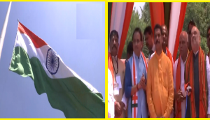 Watch: Amit Shah hoists 103-ft tall Tricolour flag in Karnataka