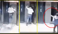 Watch: Instant Karma gets boy who breaks elevator door