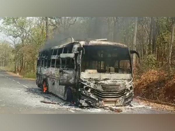 Naxalites set bus on fire in Chattisgarh's Dantewada district, all passengers safe
