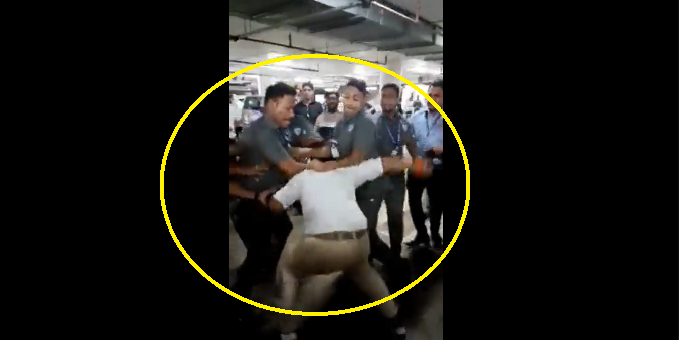Watch: Private security guards thrash cab driver at Mumbai airport over parking