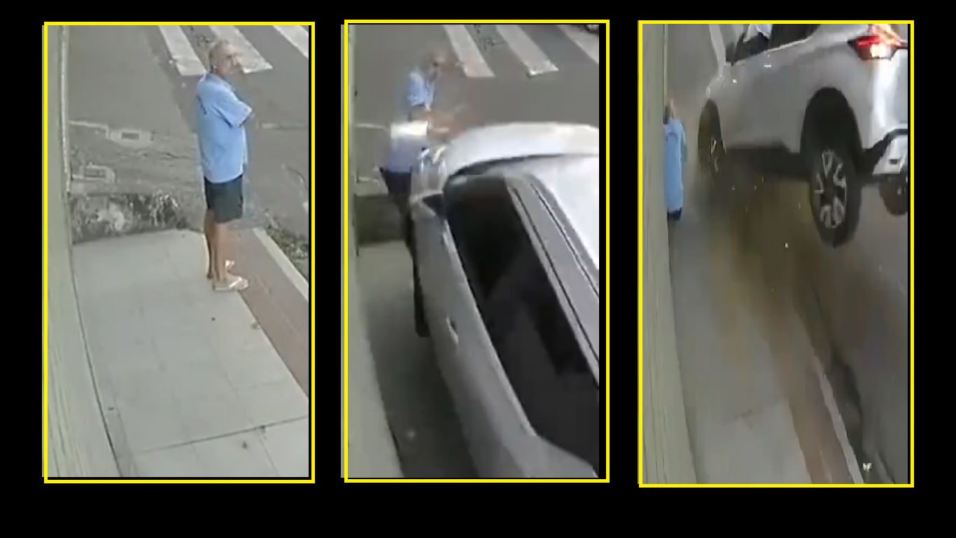 Viral Video: Elderly man escapes death with a back step