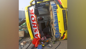 Bus carrying 50 passengers overturns in Delhi