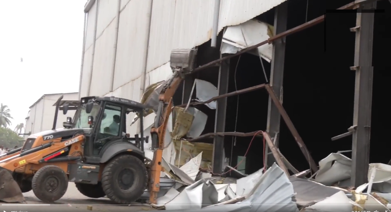 Watch: BMC bulldozers demolish film studios in Mumbai after NGT order