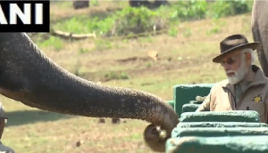 Watch; PM Modi feeds elephants at Tamil Nadu's Theppakadu camp
