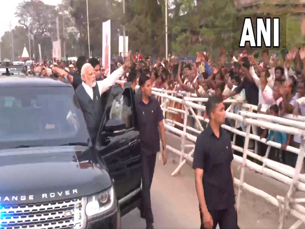 PM Modi holds mega roadshow in Guwahati