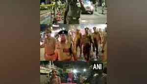 UP Police conducts flag march, patrolling in multiple districts after Atiq Ahmed, Ashraf shot dead