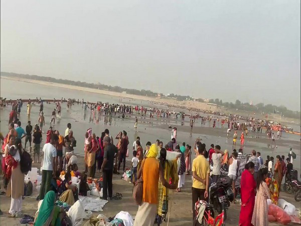 Akshaya Tritiya: Devotees take holy dip at Sangam in UP's Prayagraj