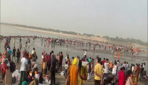 Akshaya Tritiya: Devotees take holy dip at Sangam in UP's Prayagraj