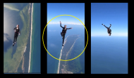 Incredible Video: Woman skydives and dances midair