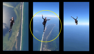 Incredible Video: Woman skydives and dances midair