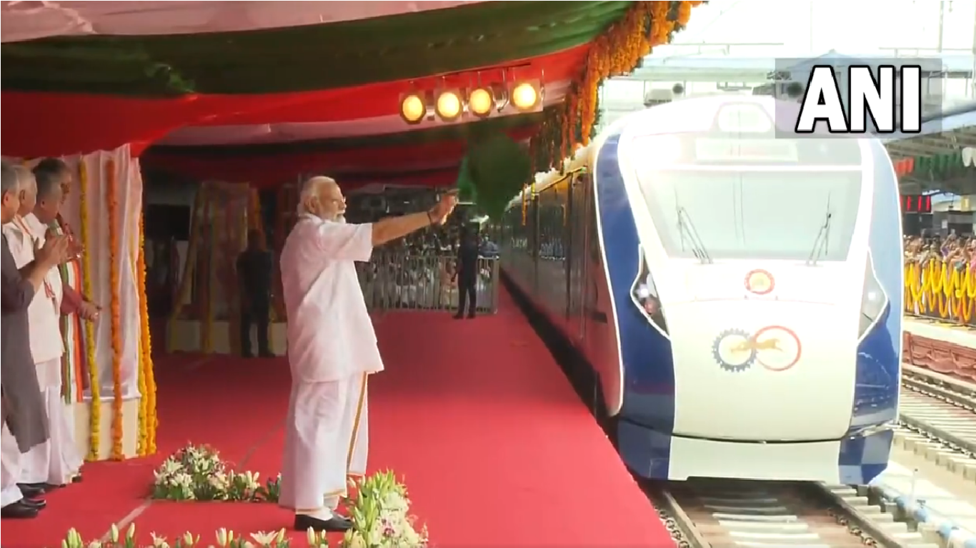 Watch: PM Modi flags off Kerala's first Vande Bharat Express