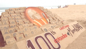 Watch: Sudarsan Pattnaik creates sand art to celebrate 100th episode of ‘Mann Ki Baat’