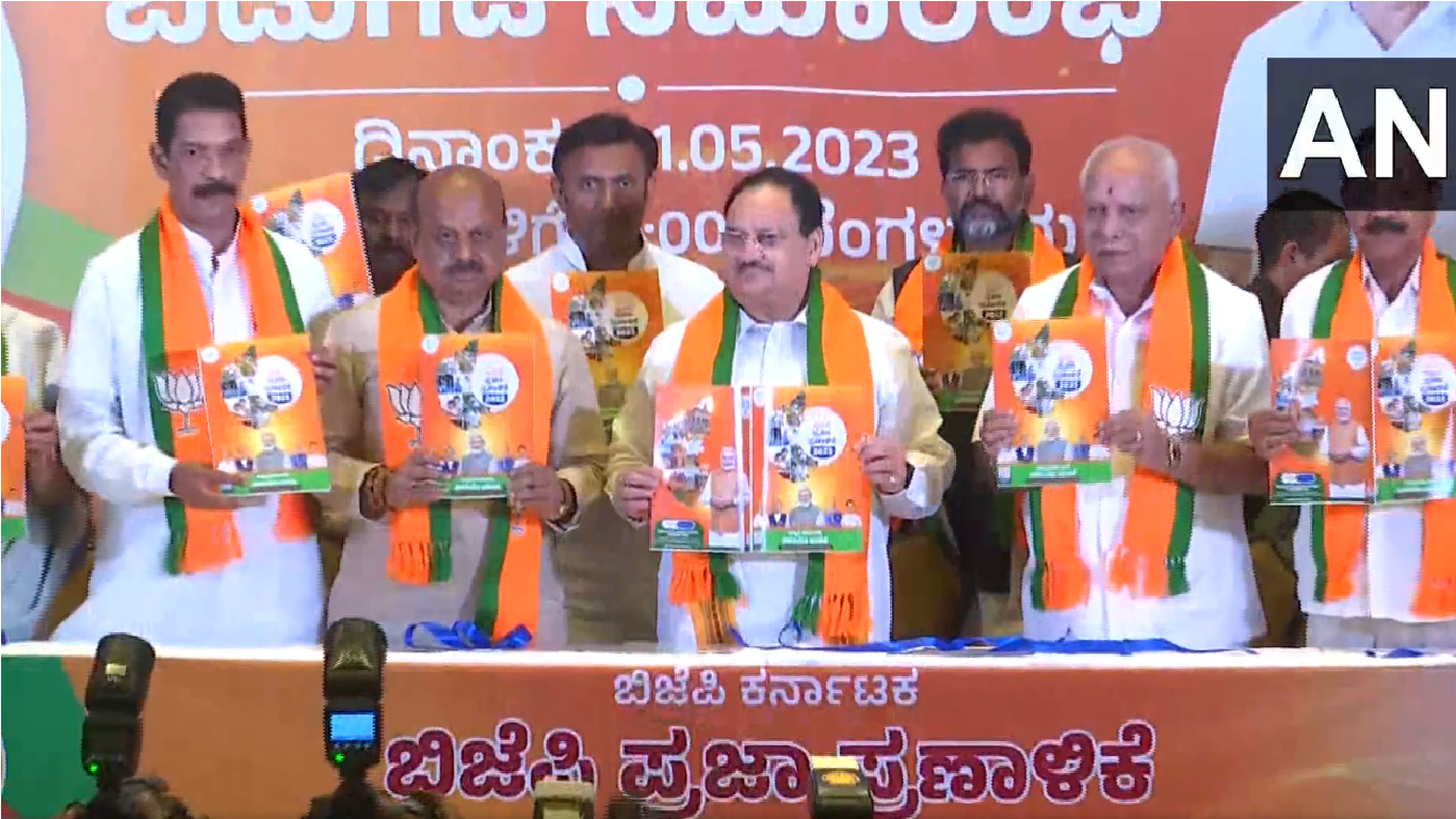 Karnataka Polls: Watch JP Nadda releases party's manifesto