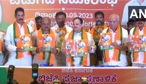 Karnataka Polls: Watch JP Nadda releases party's manifesto