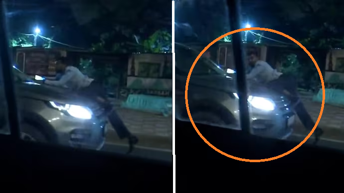Watch: Driver drags man on car bonnet for nearly 3 km in Delhi