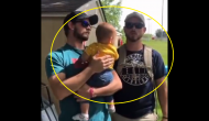 Confusion and Delight: Watch adorable baby gets confuse between daddy and his twin brother