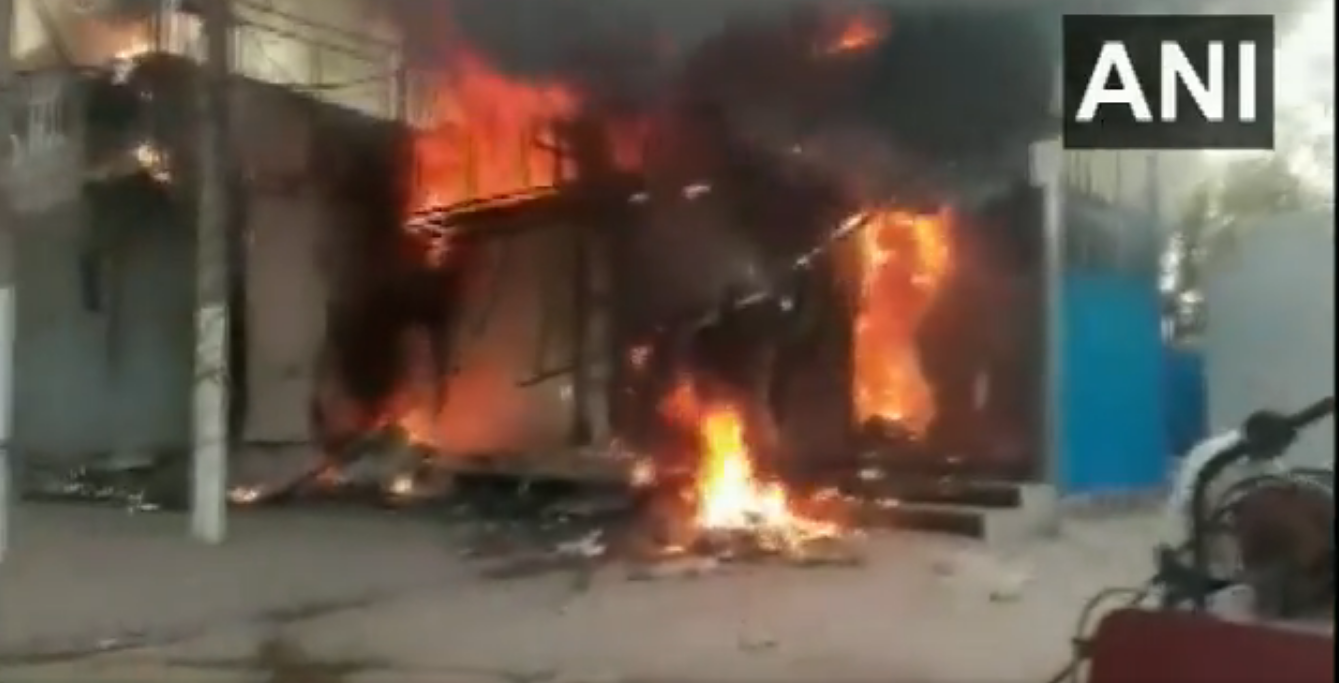Watch: Fire breaks out at Gurugram wine shop