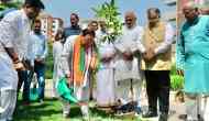 World Environment Day: JP Nadda plants saplings at BJP Headquarters