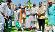 World Environment Day: JP Nadda plants saplings at BJP Headquarters