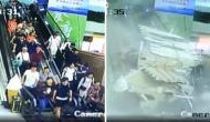 Terrifying video captures overhead structure collapse on escalator